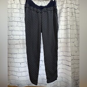 H&M Mama Navy and White Maternity Pants